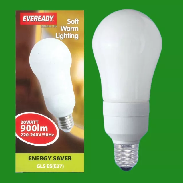 20W Cfl a Risparmio Energetico Lampadine,GLS ; Es,E27 Lampade,Globi  2700K 900