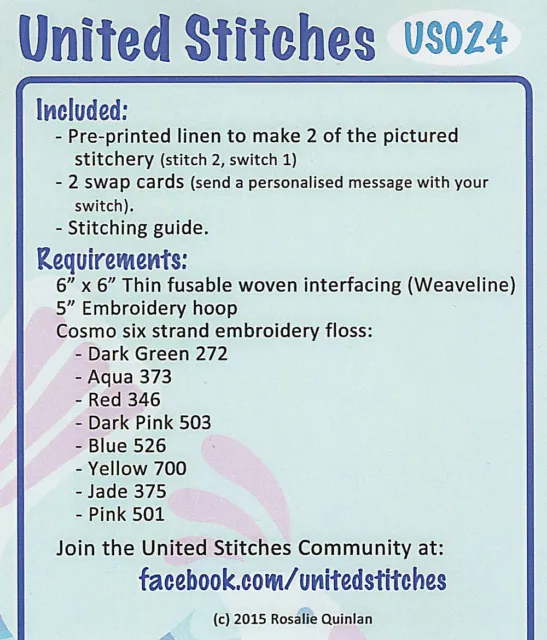 Rosalie Quinlan United Stitches US024 - Pre-printed Embroidery Linen 2
