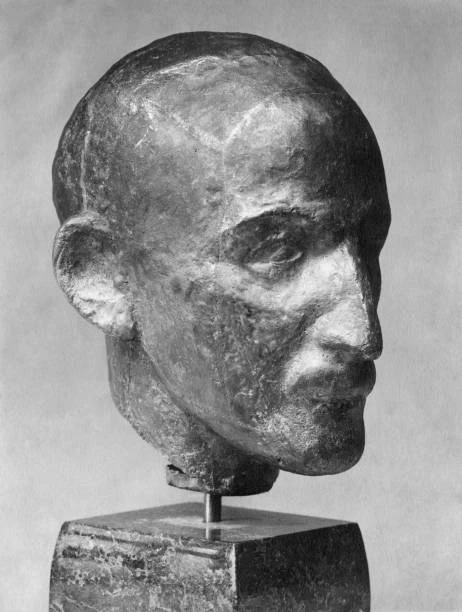 Max Rhistopian MAX J FRIEDLAENDER German art historian bronze sculpture by Jus- 1920 ...