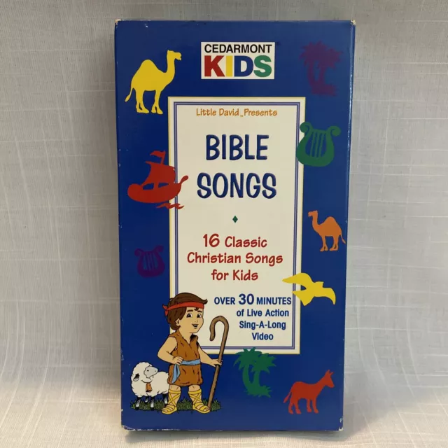 CEDARMONT KIDS ACTION Bible Songs VHS 16 Classic Christian Songs for ...