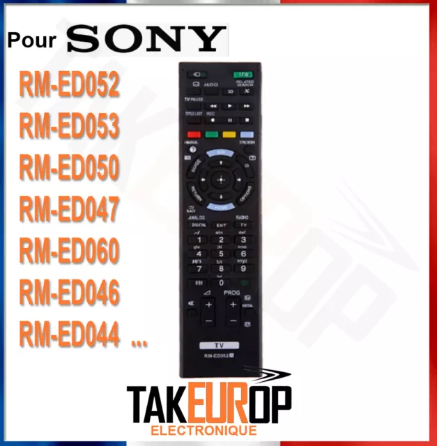 Télécommande de Remplacement Pour Sony RM-ED052 RMED052 Neuf