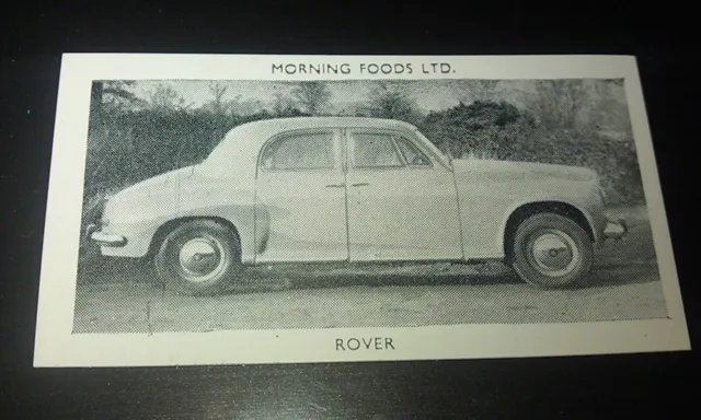 1953 ROVER  Saloon Orig Cereal Trading Card