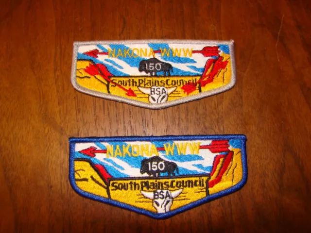 Vintage Nakona Lodge 150 Plains OA Order Arrow WWW Boy Scouts America Flap Patch