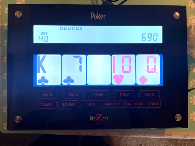 RECZONE Games 7-in-1 Portable Tabletop/Wall Mega Touch-Screen VIDEO POKER TESTED