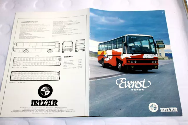 Prospectus Autocar Bus Autobus IRIZAR EVEREST Camion Truck LKW Brochure Prospekt