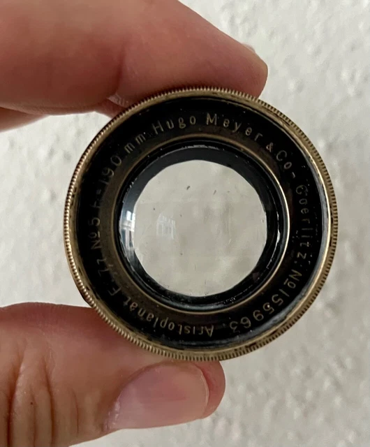 Objectif Ancien Hugo Meyer Aristostigmat 240mm - Lentille En Laiton - Cuivre