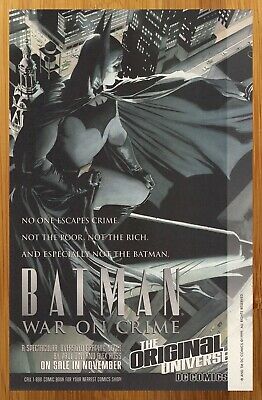 1999 DC Comics Batman War on Crime Print Ad/Poster Paul Dini Alex Ross Promo Art