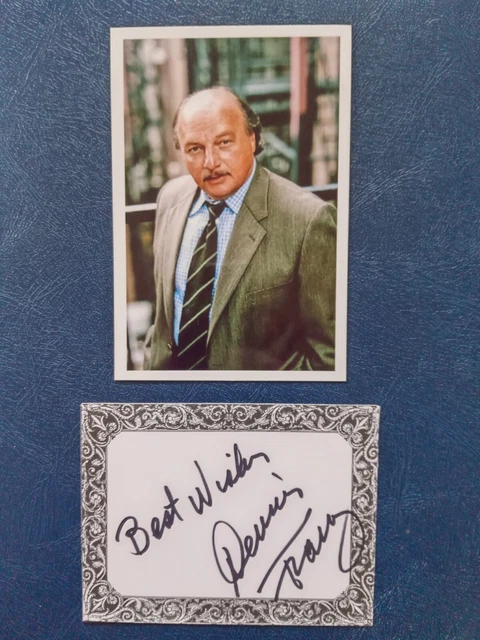 Dennis Franz - Autograph - Signed Card + Photo - 2011 Los Angeles - NYPD Blue