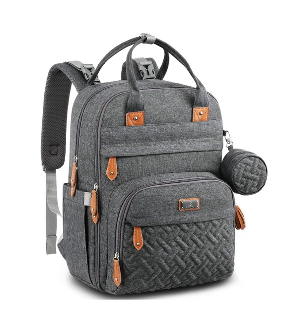 Diaper Bag Backpack, Nappy Changing Bags Multifunction Waterproof Travel Back Pa