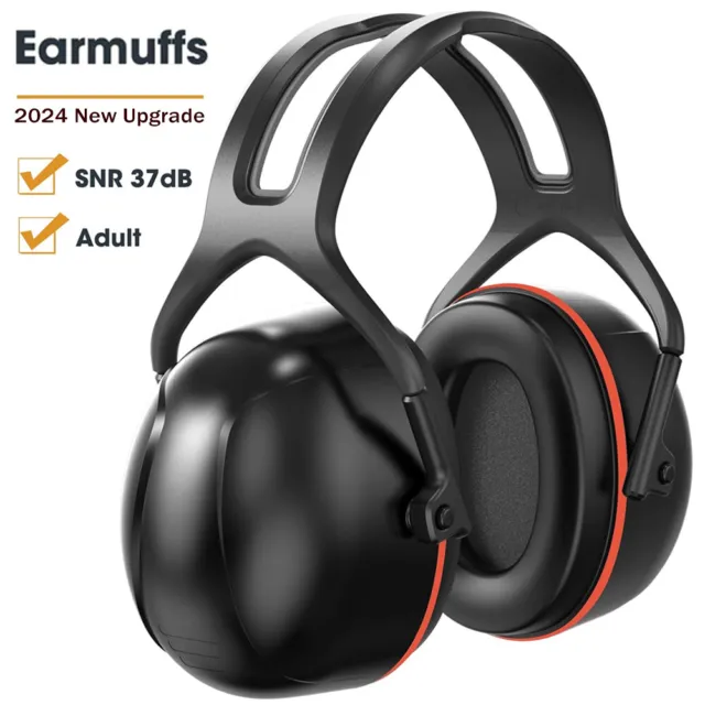 Adult Earmuffs Noise Reduction Defenders SNR 37dB Hearing Protection Ear Muffs