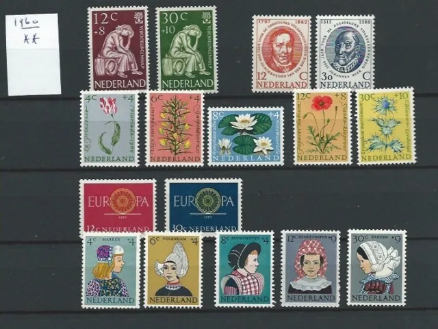 Niederlande Jahrgang 1960 Postfrisch nach NVPH Komplett jaargang
