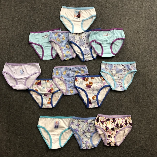 13 PACK Disney Little Girls' Frozen II Panties Multicolor Briefs Size 4 NWOT
