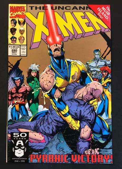 Uncanny X Men 280 Jim Lee Cover Vol 1 Pyslocke Wolverine Gambit Storm Rogue