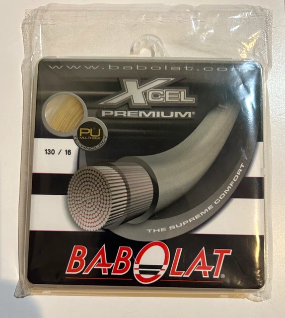 Babolat Xcel Premium 130/16 Tennis Racket String, New Sealed, Made in France