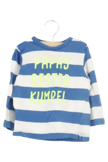 TOPOMINI Langarmshirt Kinder Gr. 80 Blau Weiß Gestreift