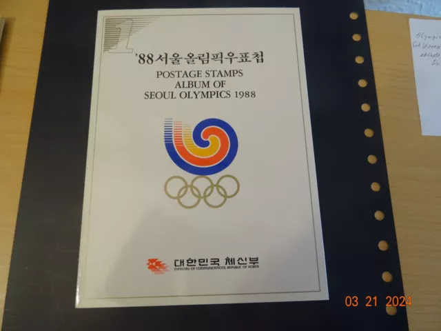 Südkorea 1988,Olympia-Set-Album, siehe Beschreibung und Bilder