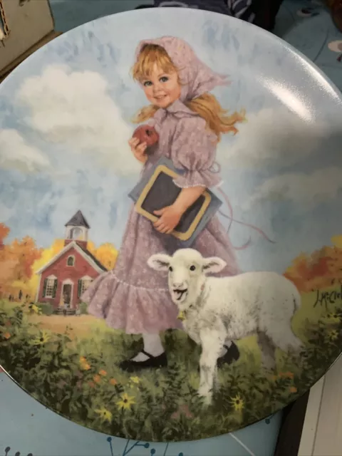 McCelland’s Mother Goose Series Mary Had a Little Lamb  Collectors plate 1985
