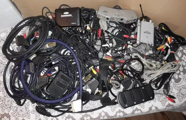 Bulk, Retro Audio Video Leads, Cables, Adapters, Switches, Scart, Phono, S-Video