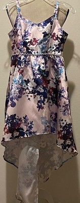 EMILY ROSE Fancy Lilac Floral Easter Party Spring Wedding Dress Girls Sz 12 EUC