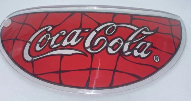 Coca Cola Touch Lamp With Stained Glass Shade REPLACEMENT GLASS ONLY (READ)