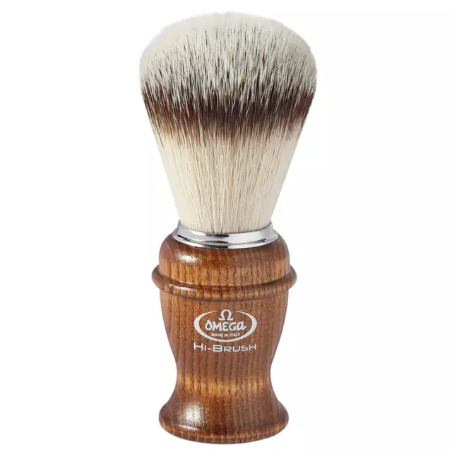 Pennello Da Barba Omega 46138 Hi-Brush Sintetico Fiber Shaving Brush