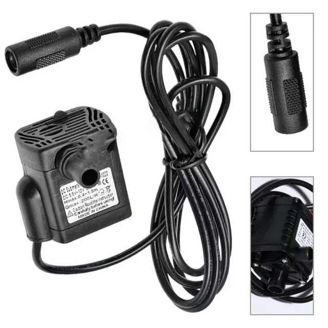Efficient 12VDC Submersible Pump for Aquatic Circulation and Small Showers