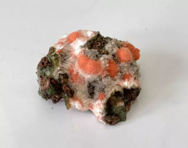 Orange Thomsonite Natural Crystal Cluster Rare AP560a