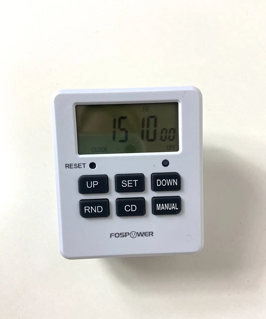 7 DAY DIGITAL Electric Programmable Timer Switch Dual Outlet Plug $19. ...