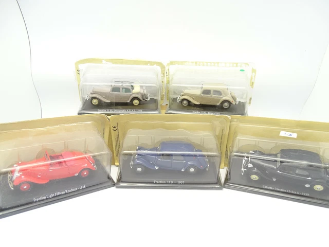 UH / Norev Presse 1/43 - Lot de 5 Citroen Traction B