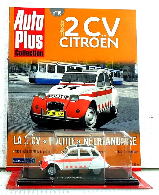 Voiture Miniature Eligor 1/43 - Citroën 2CV Police Néerlandaise - Neuf Avec Fascicule