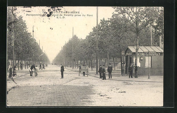 CPA Neuilly-sur-Seine, Perspective de Avenue de Neuilly prise du Pont