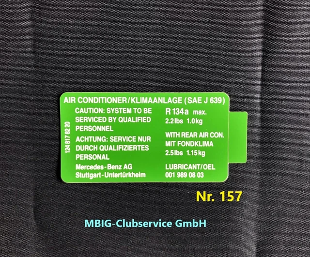 2 X ORIGINAL MERCEDES Aufkleber Sticker R107 W124 W126 ALARM Radio CODE