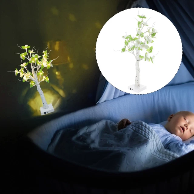 SIMULATION TREE LIGHTS Bed Side Lamps for Bedroom Flower Bedside