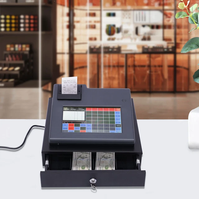 9" Full Touchscreen POS System w/ Drawer POS Cash Register Hair Beauty Salons US