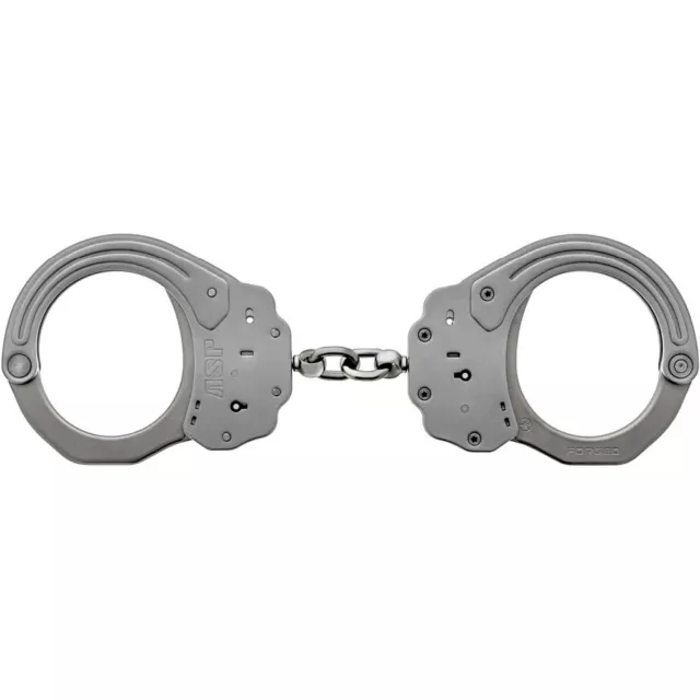 ASP 56100 Sentry Handcuffs Chain-Linked Stainless Steel Restraints & Key -