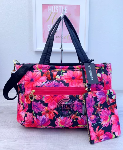 Steve madden floral online tote