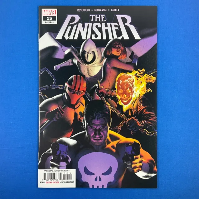 PUNISHER #15 LGY 243 vs BARON ZEMO New THUNDERBOLTS Marvel Comics 2019