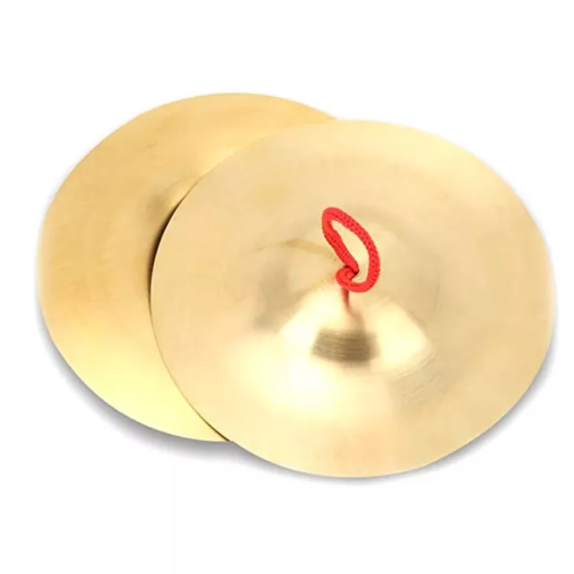 Crash Cymbal, Confezione da 2 Ottone Strumento a Percussione Piscina Mano Giocattolo per9558