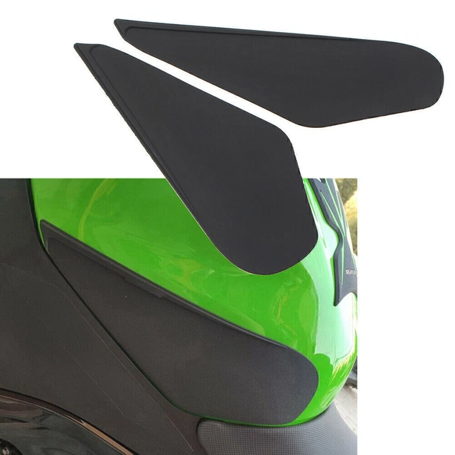 2xGas Tank Pad Traction Side Pad Fuel Grip Decal Stickers For Kawasaki Ninja 400