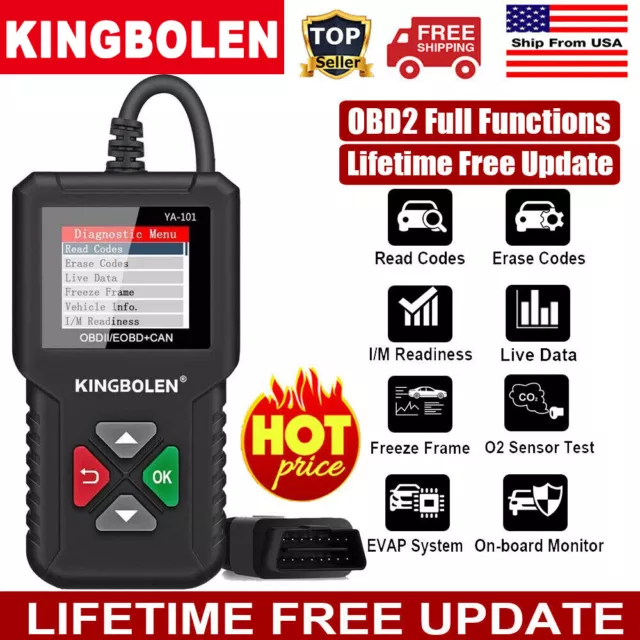 Automotive OBD2 Scanner EOBD Code Reader Check Engine Fault Car Diagnostic Tool