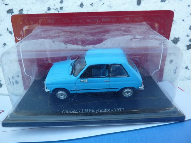 CITROËN LN BICYLINDRE de 1977 universal hobbies 1/43 & fascicule n°33.