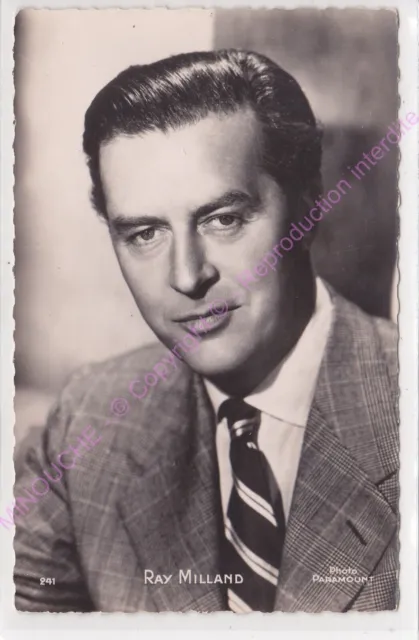 CPSM RPPC STAR RAY MILLAND PHOTO PARAMOUNT Edt P.I. KORES 241