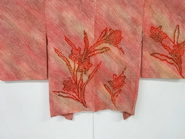 6678311: Japanese Kimono / Vintage Unused Haori / All Shibori / Flower
