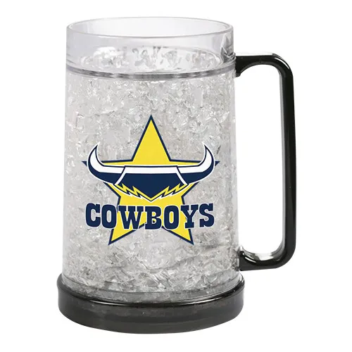 North QLD Queensland Cowboys NRL Freeze Beer Stein Frosty Mug Cup Holiday Gifts
