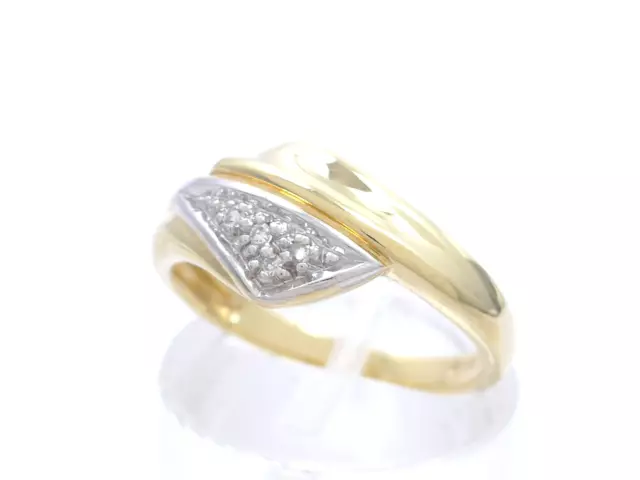 Brillantring, Diamantring, 585er Gelbgold, 0.20 ct.