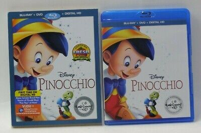 Disney 1940 Pinocchio Signature Collection Blu-ray + DVD + Digital w/ Slipcover