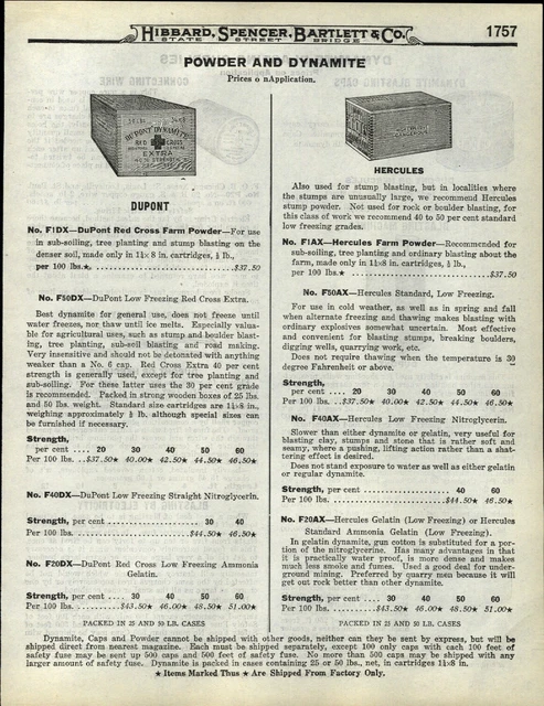1922 PAPER AD 4 PG Dupont Dynamite Blasting Machine Wood Box Powder Narrative
