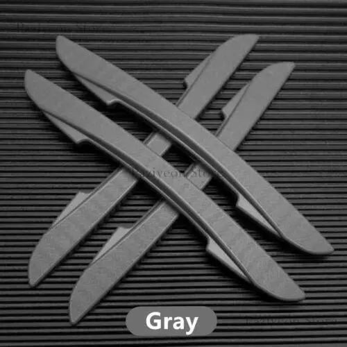 Grey Car Door Edge Scratch Anti-collision Protector Guard Strip Accessories 4pcs