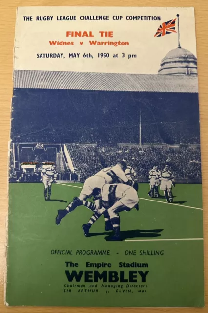 Widnes V Warrington 1950 rugby league cup final