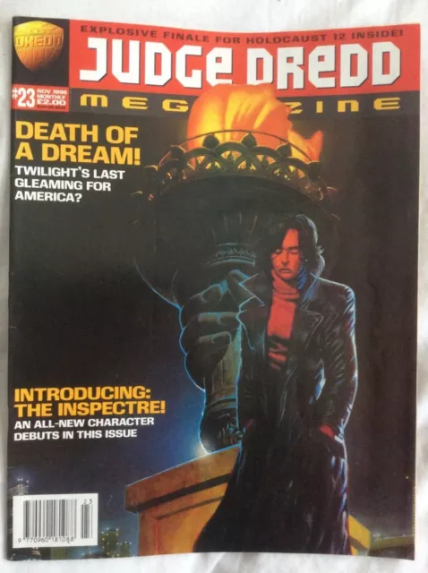 Judge Dredd Megazine Vol3 #23 America, Holocaust 12, The Inspectre (2000ad)